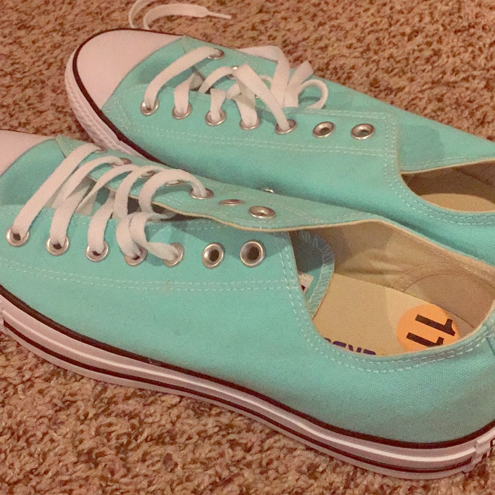 Teal Converse Shoes